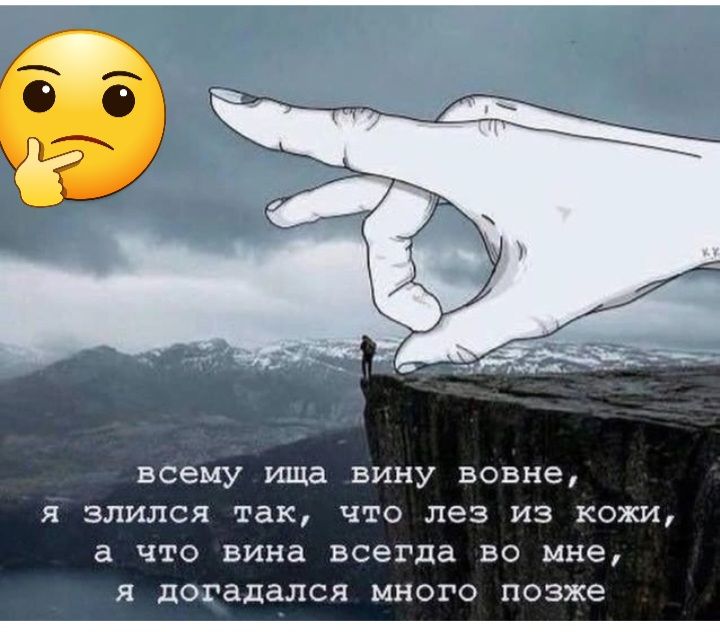 всему ища вину вовне я злился так что лез из кожи а что вина всегда во мне я догадался много позже ____