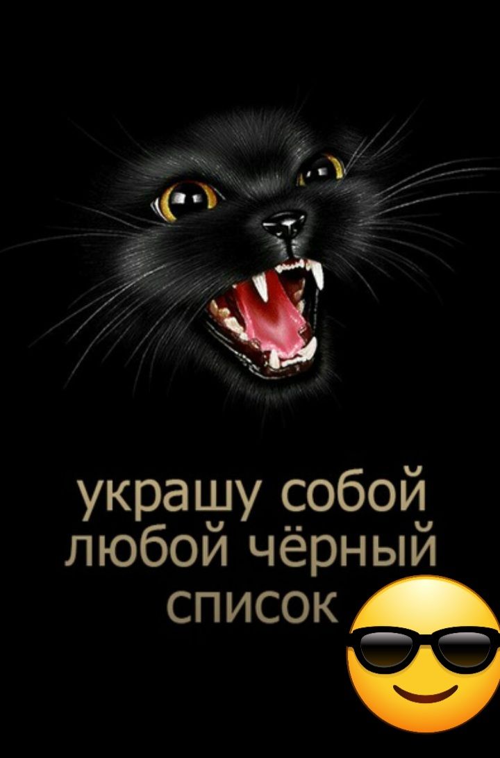 украшу собой любой чёрный список _