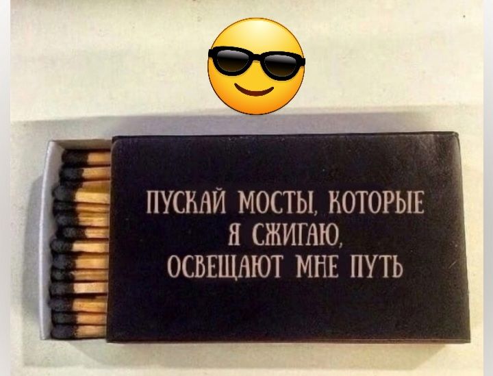 ПУСНАИ МОСТЫ КОТОРЫЕ Я СЖИШЮ ОСБЕШНЮТ МНЕ ПУТЬ