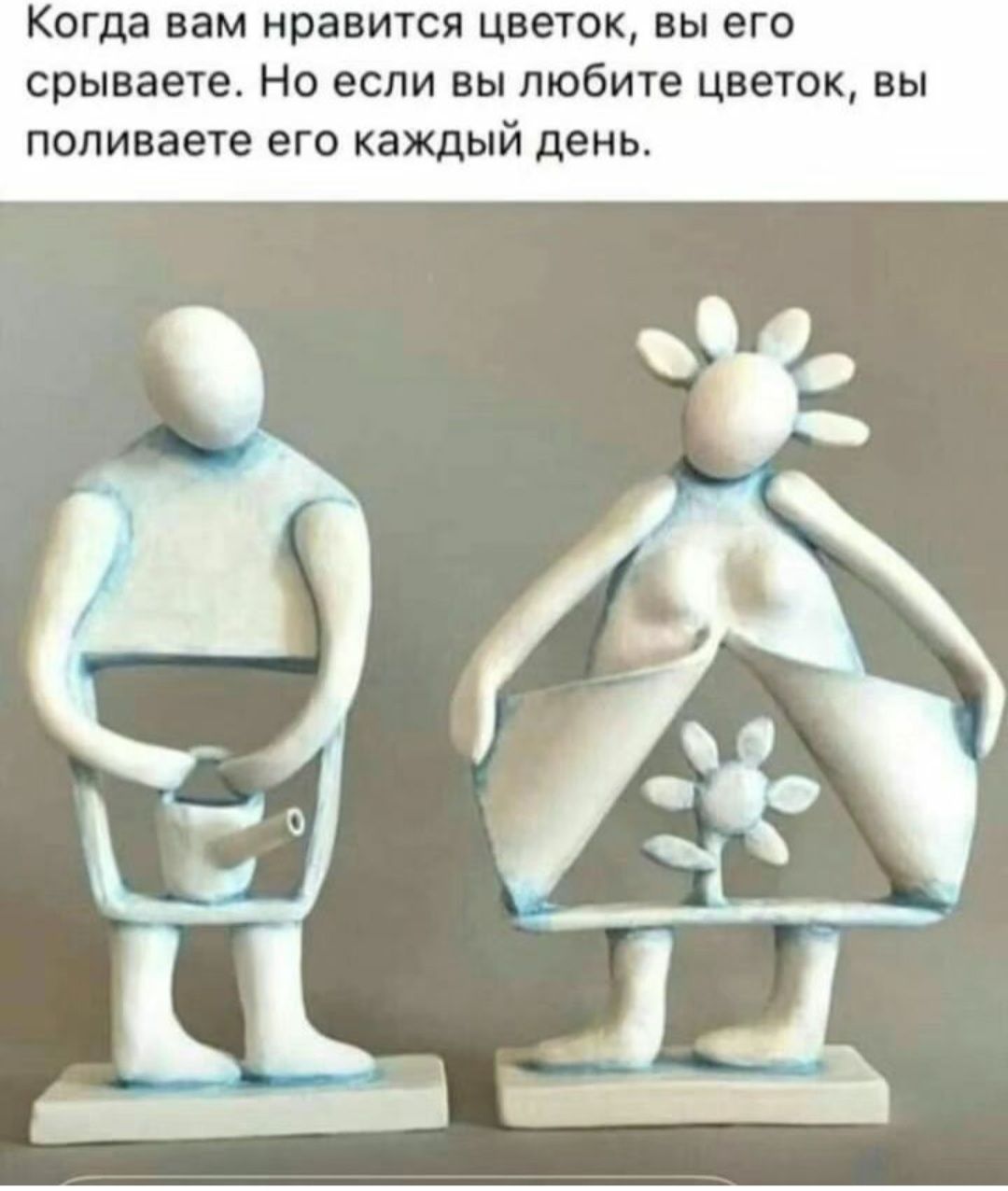 Когда вам НРВВИТСП цветок вы ВГО срываете Но если вы любите цветок вы попиваете ЕГО каждый день