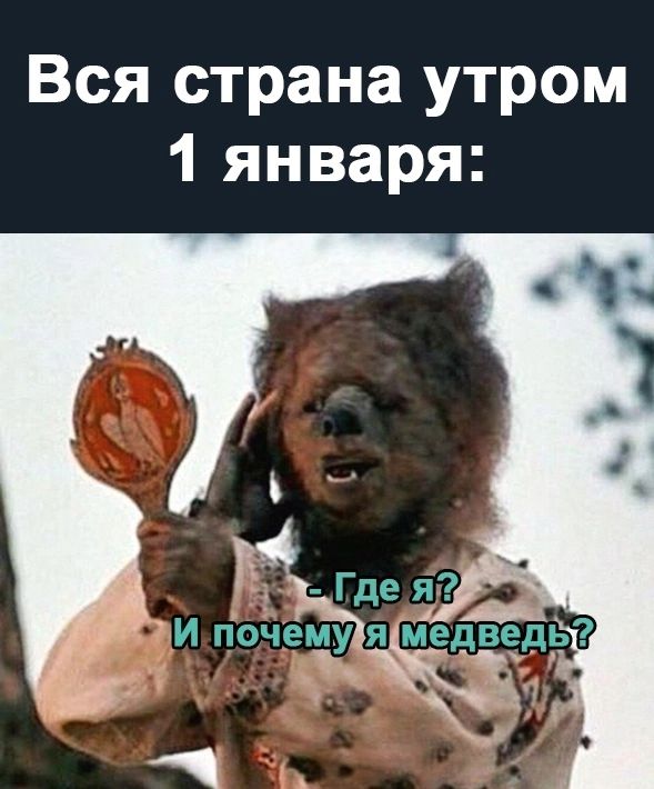 Вся страна утром 1 января