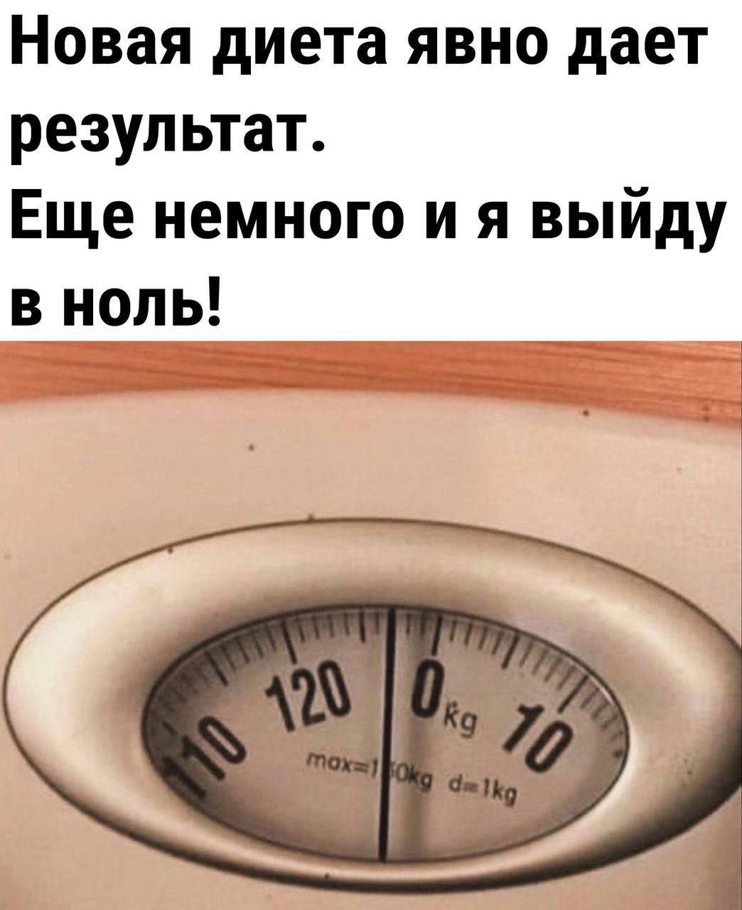 Новая диета явно дает результат. Еще немного и я выйду в ноль!