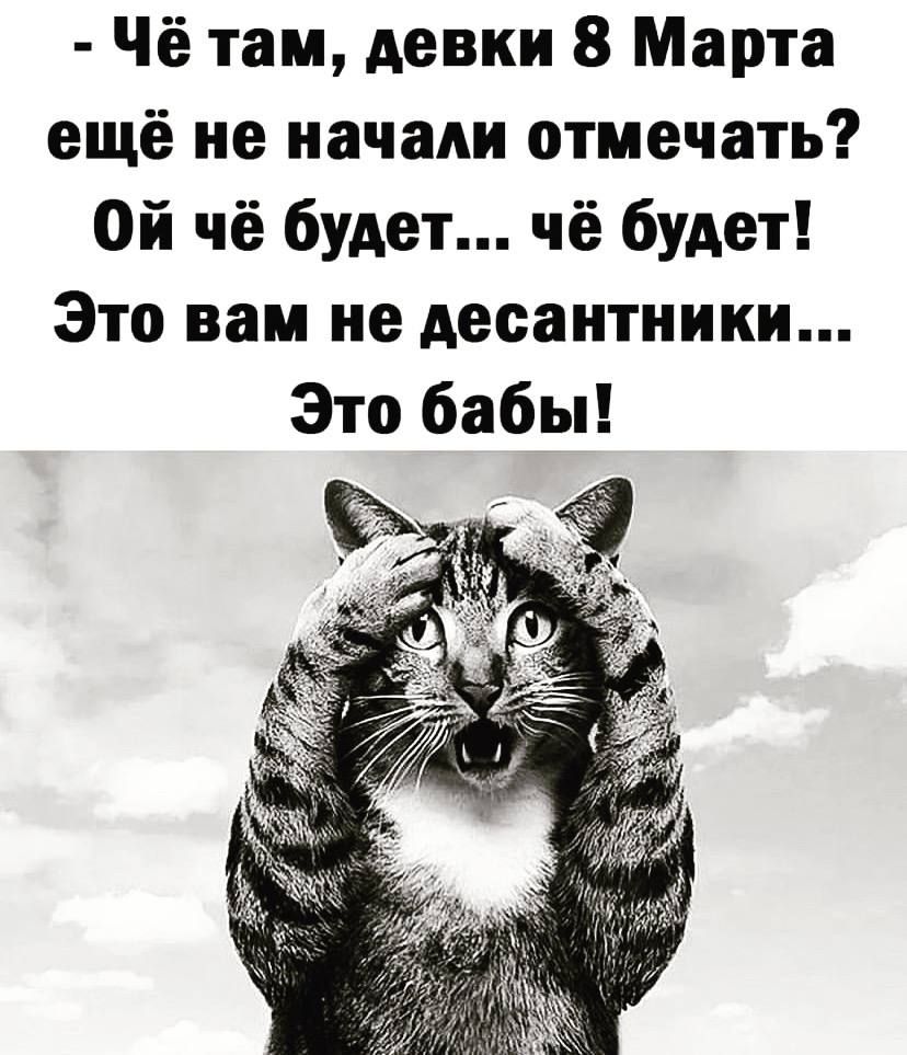 Чё там девки 8 Марта ещё не начали отмечать Ой чё будет чё будет Это вам не десантники Это бабы