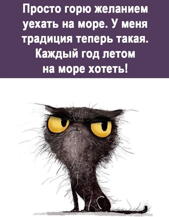 Просто горю желанием уехать на море У меня традиция теперь такая Каждый год летом на море хотеть