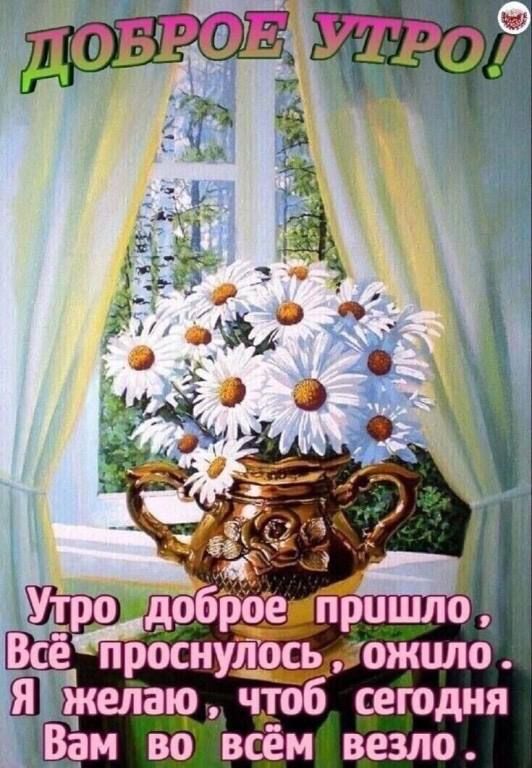 Всё проснулось дожило Я желаю чтоб сегодня Вам вовіём везло