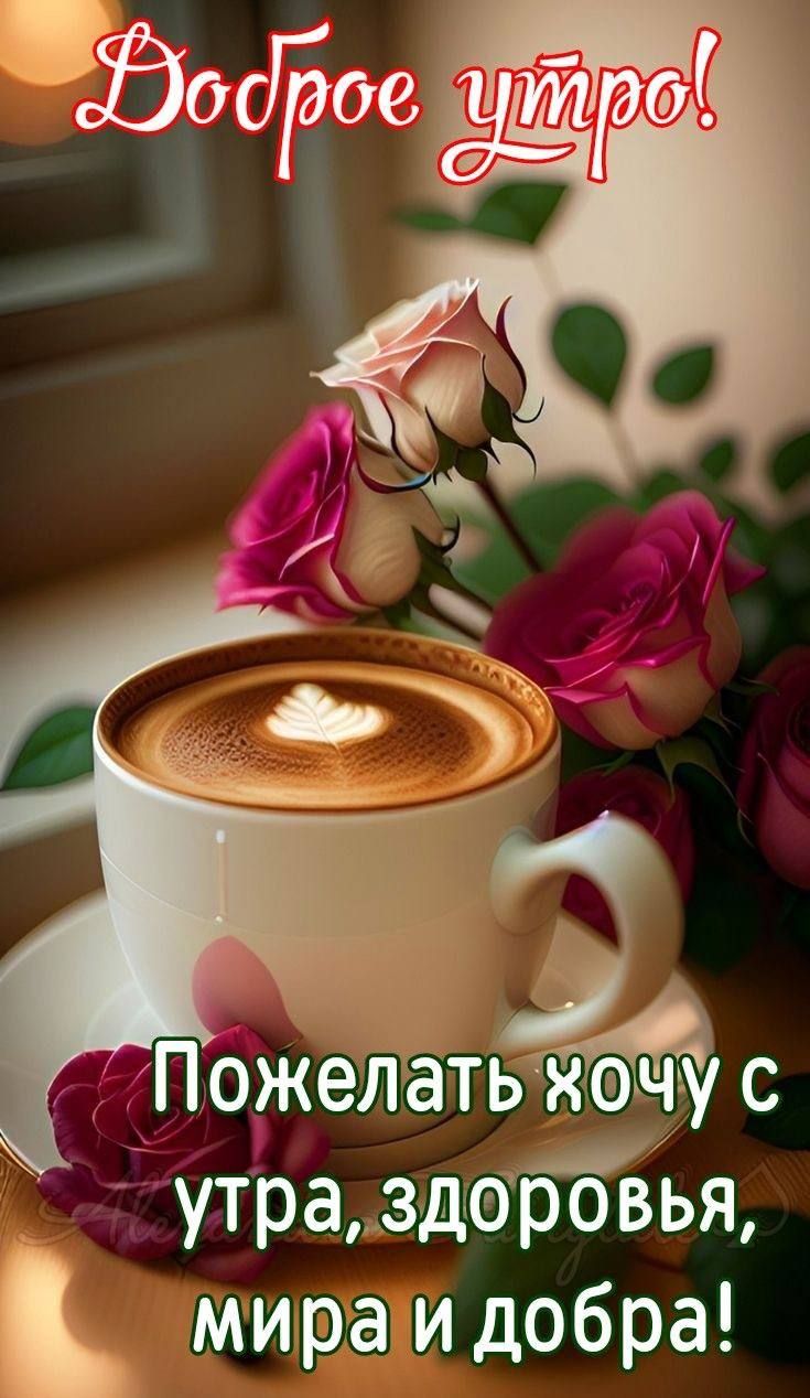 Пожел ать жчау с утра здоббвья мира и добра