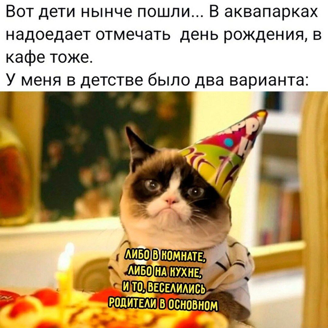 ВОТ дети нынче ПОШЛИ В аквапарках надоедает отмечать день рождения в кафе тоже У меня в детстве было два варианта