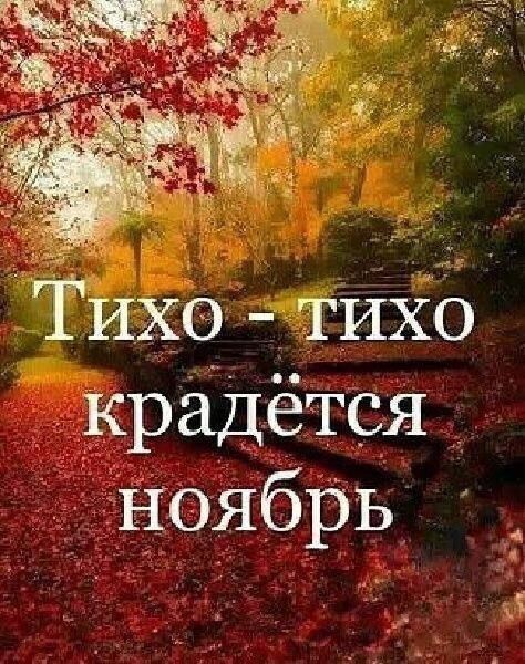 Тихо ТИХЬ крадется ноябрь