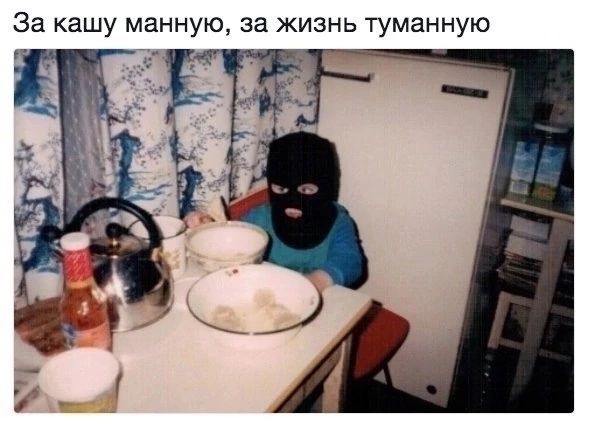 За кашу манную за жизнь туманную