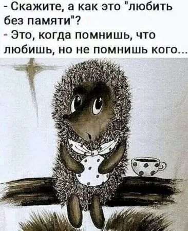 Скажите а как это любить без памяти Это когда помнишь что любишь но не помнишь кого