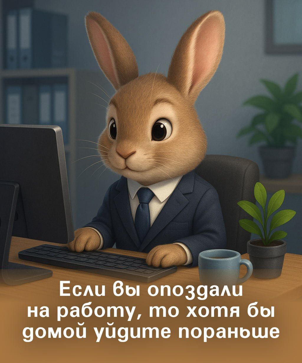 Если вы опоздали на работу, то хотя бы домой уйдите пораньше