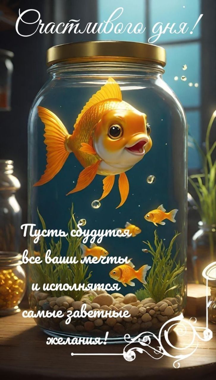 Счастливого дня!
Пусть сбудутся все ваши мечты и исполнятся самые заветные желания!