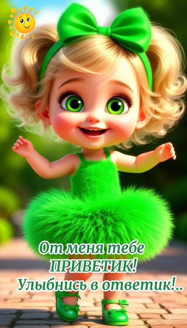 От меня тебе ПРИВЕТИК! Улыбнись в ответик!.