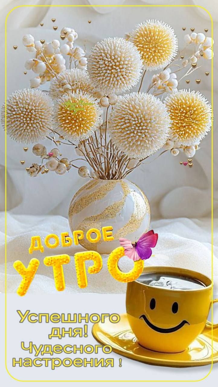 Доброе утро! Успешного дня! Чудесного настроения!