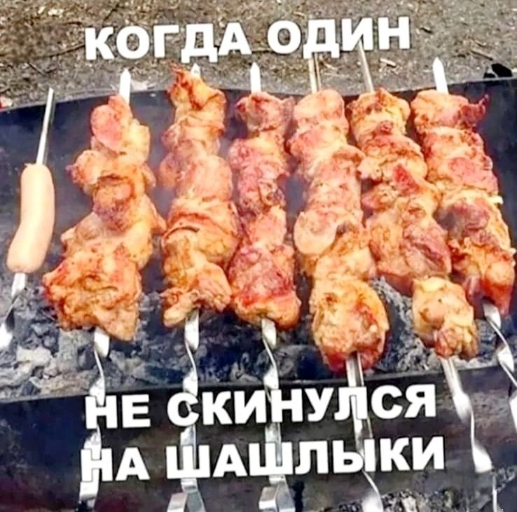 КОГДА ОДИН НЕ СКИНУЛСЯ НА ШАШЛЫКИ
