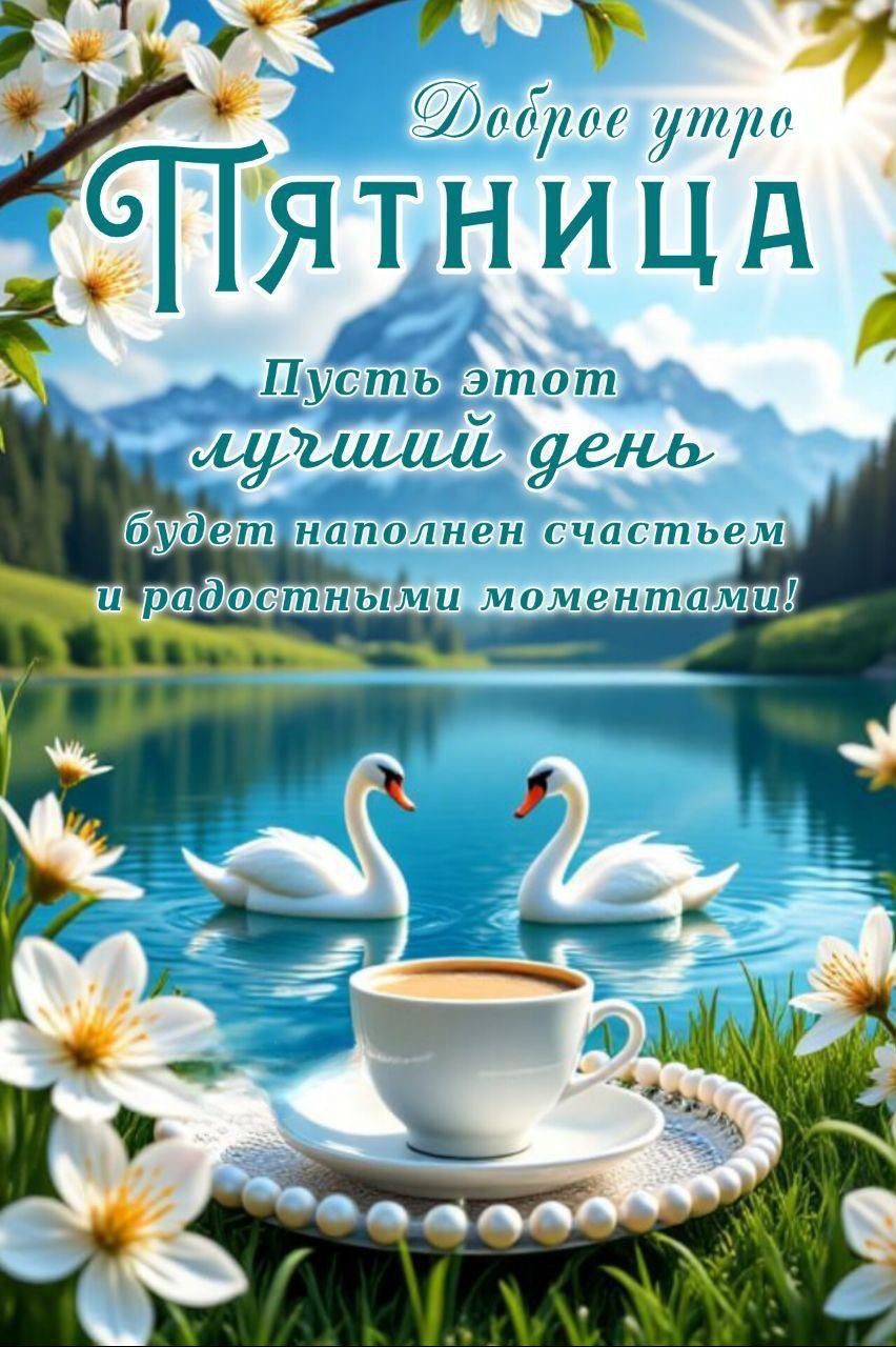 Доброе утро Пятница
Пусть этот лучший день будет наполнен счастьем и радостными моментами!