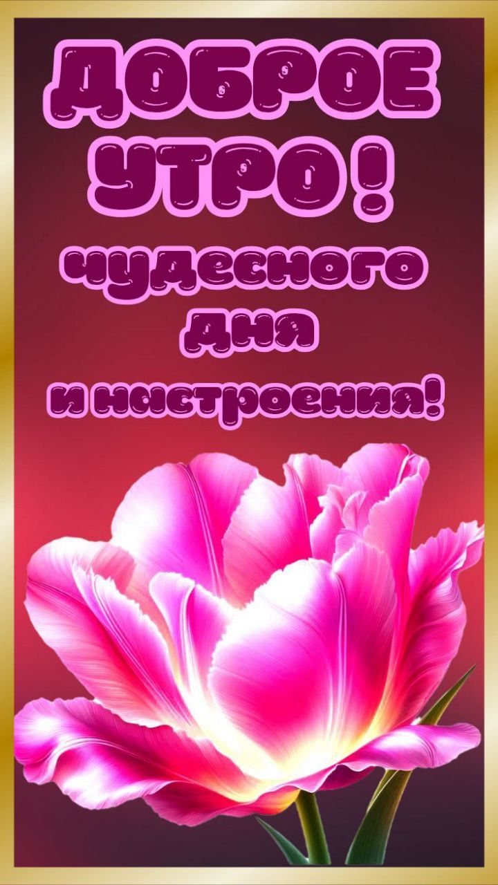 ДОБРОЕ УТРО! чудесного дня и настроения!