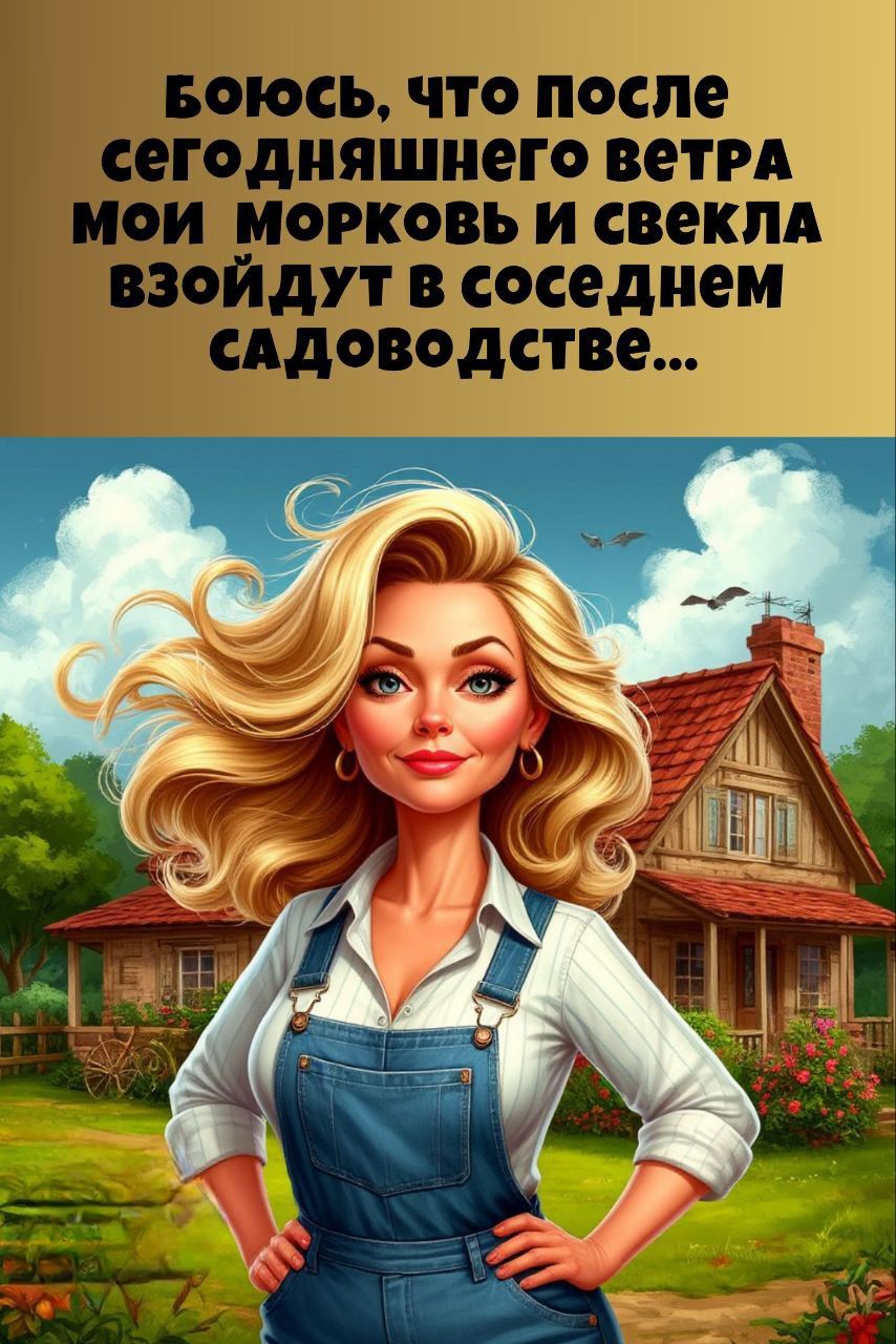 Боюсь, что после сегодняшнего ветра мои морковь и свекла зайдут в соседнем садоводстве...