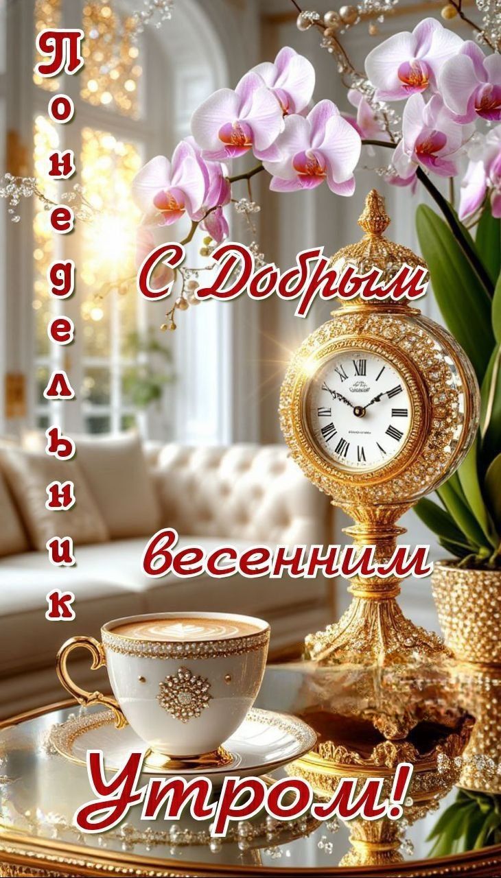 Понедельник
С Добрым весенним Утром!