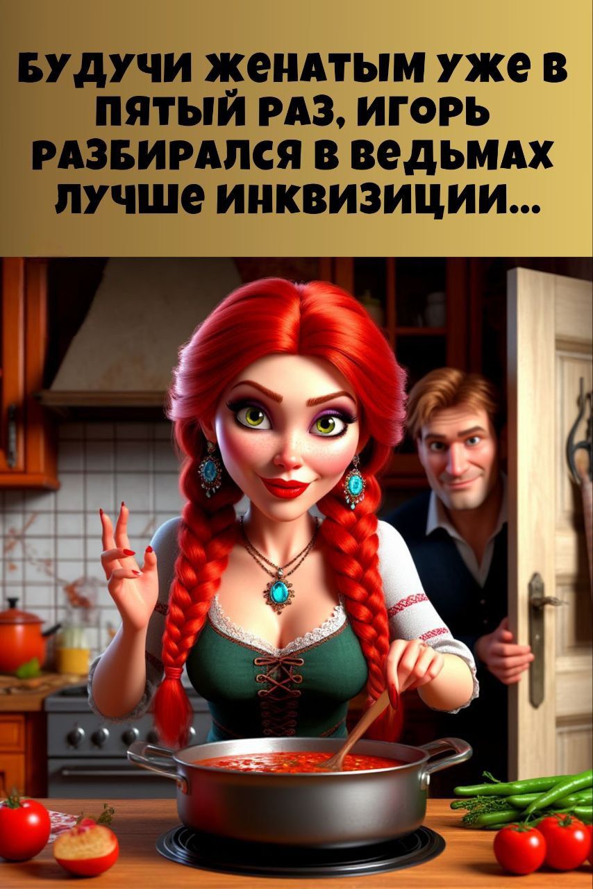 Будучи женатым уже в пятый раз, Игорь разбирался в ведьмах лучше инквизиции...