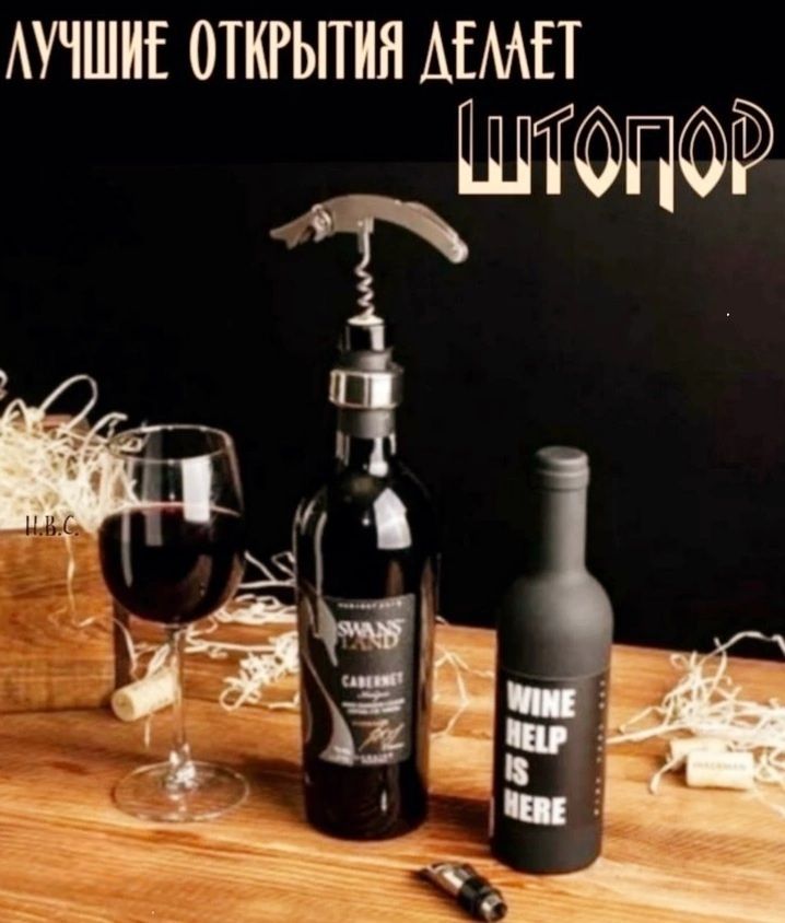 ЛУЧШИЕ ОТКРЫТИЯ ДЕЛАЕТ ШТОПОР
WINE HELP IS HERE