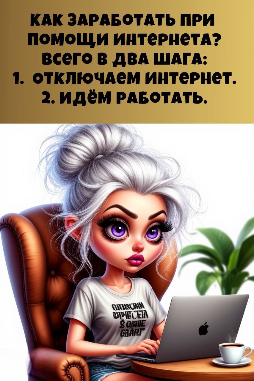 КАК ЗАРАБОТАТЬ ПРИ ПОМОЩИ ИНТЕРНЕТА? всего в ДВА ШАГА: 1. ОТКЛЮЧАЕМ ИНТЕРНЕТ. 2. ИДЁМ РАБОТАТЬ.