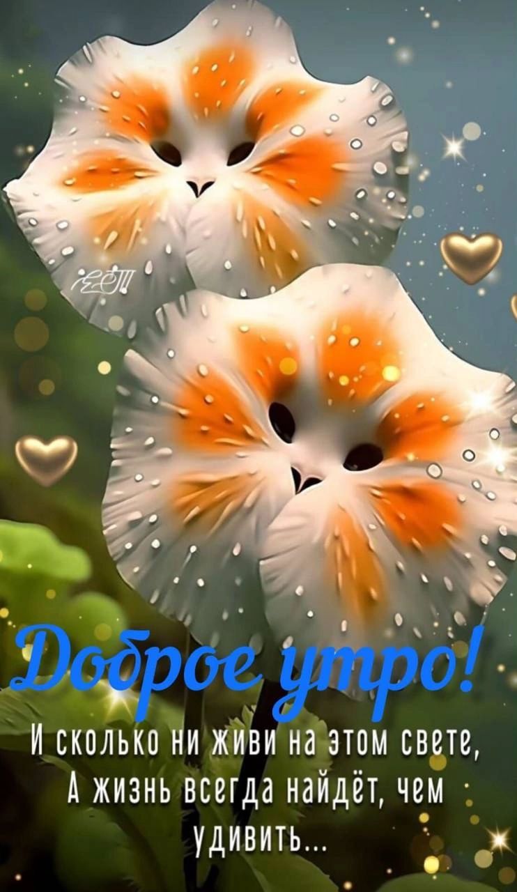 Доброе утро!
И сколько ни живи на этом свете,
А жизнь всегда найдёт, чем удивить...