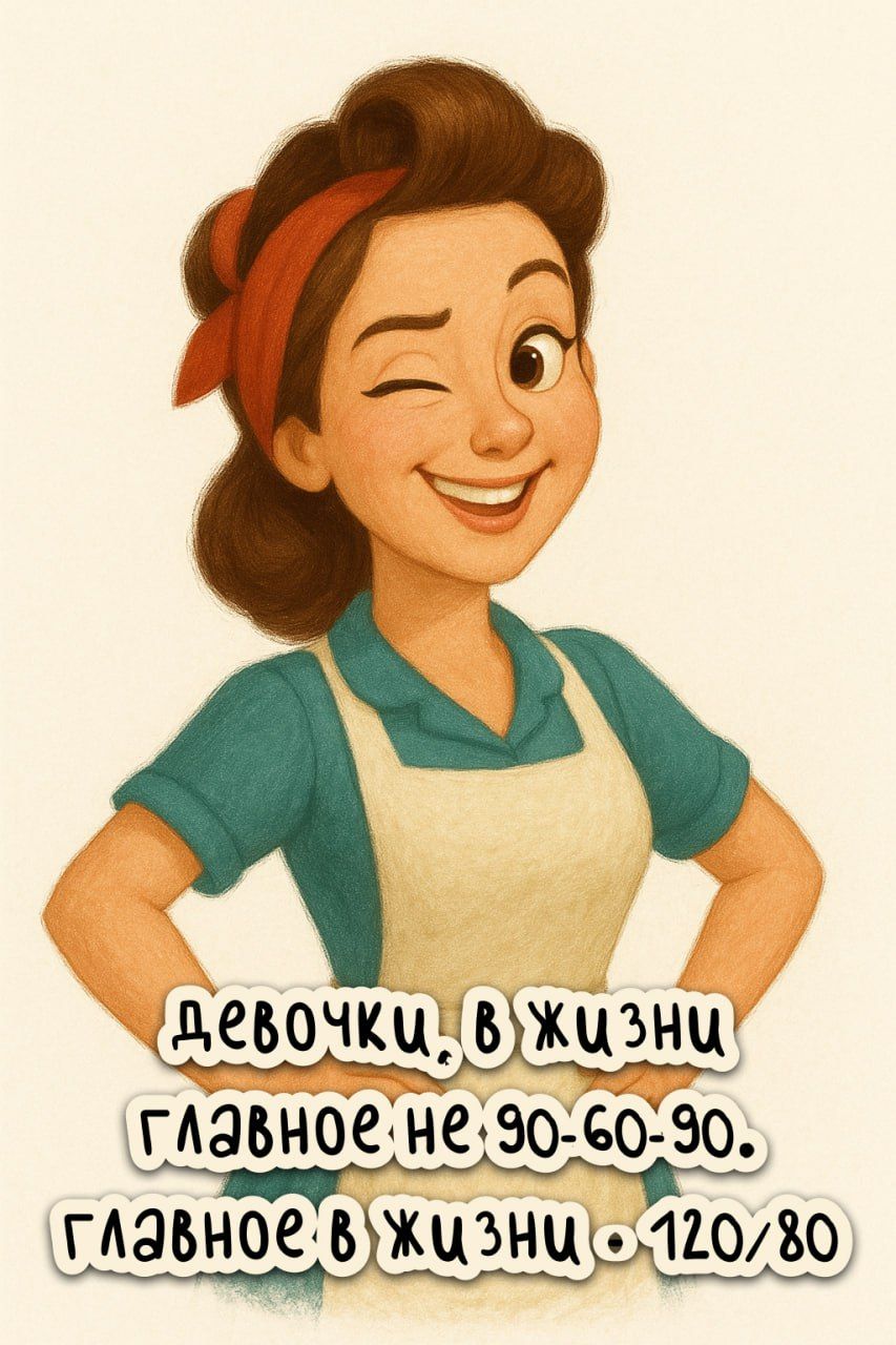 девочки, в жизни главное не 90-60-90. главное в жизни - 120/80