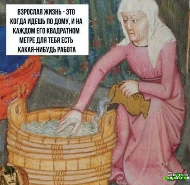 Взрослая жизнь – это когда идёшь по дому, и на каждом его квадратном метре для тебя есть какая-нибудь работа.