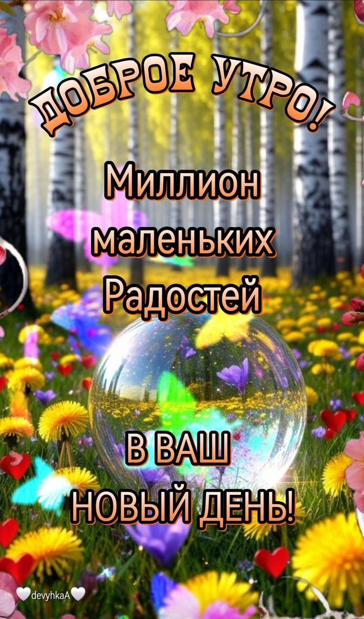 ДОБРОЕ УТРО! Миллион маленьких Радостей в ВАШ НОВЫЙ ДЕНЬ!