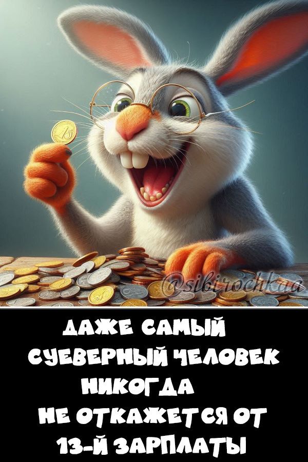 даже самый суеверный человек никогда не откажется от 13-й зарплаты