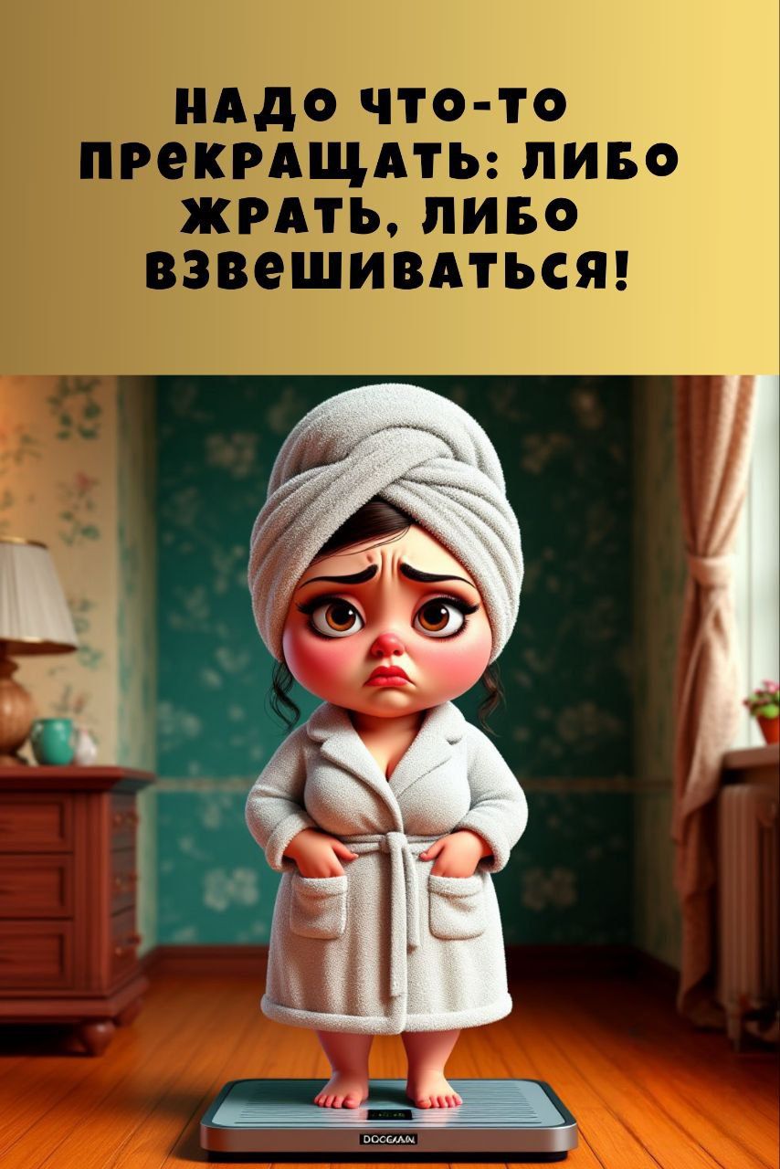 НАДО ЧТО-ТО ПРЕКРАЩАТЬ: ЛИБО ЖРАТЬ, ЛИБО ВЗВЕШИВАТЬСЯ!