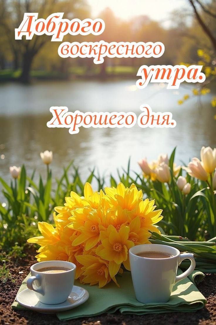 Доброе воскресное утро. Хорошего дня.
