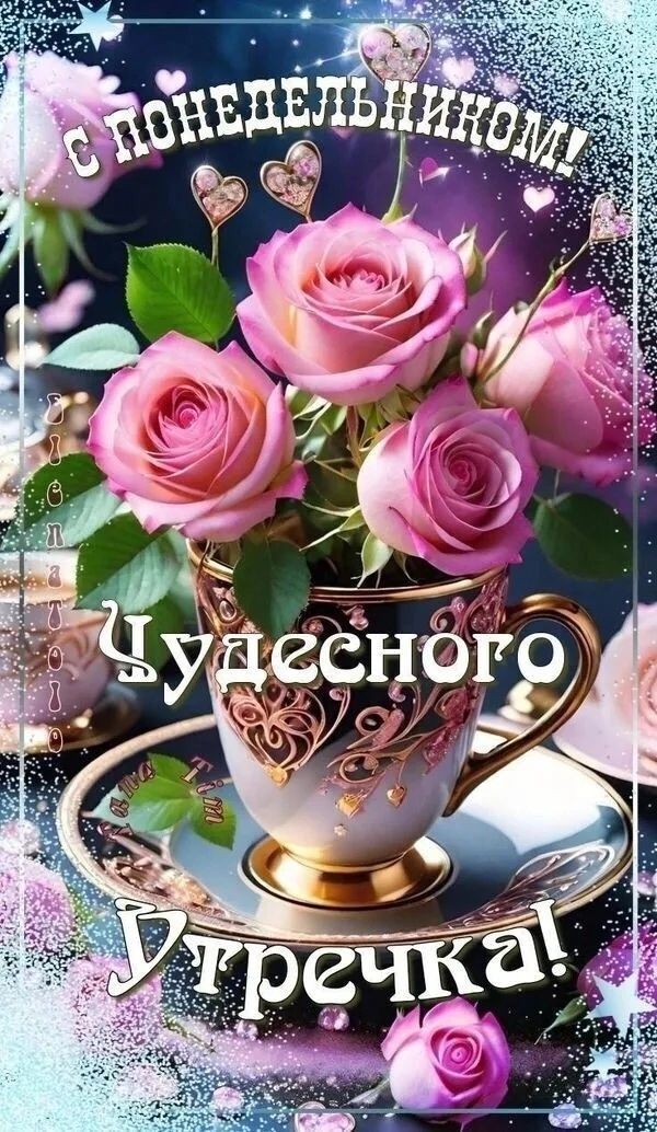 С ПОНЕДЕЛЬНИКОМ! Чудесного Утречка!