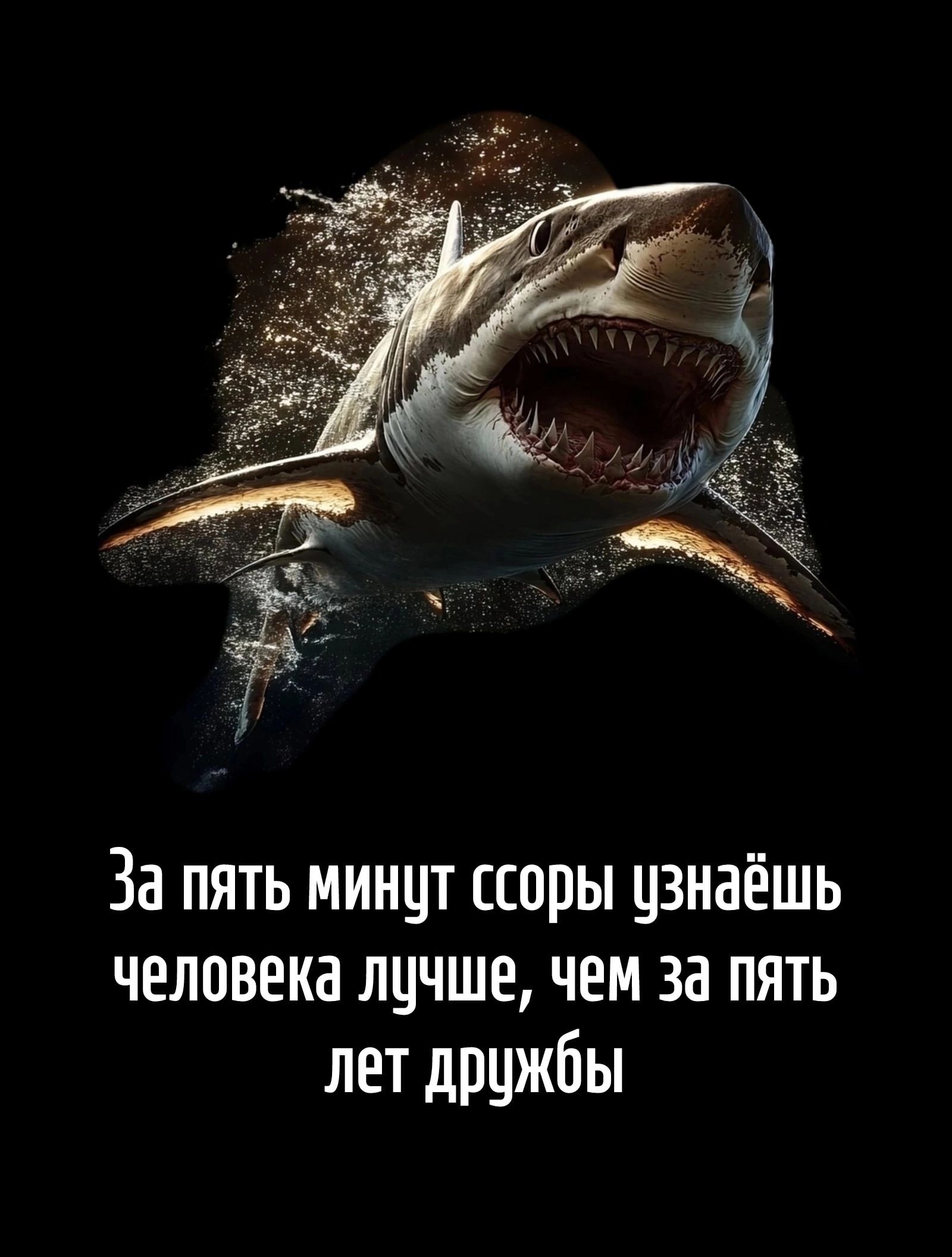 За пять минут ссоры узнаёшь человека лучше, чем за пять лет дружбы
