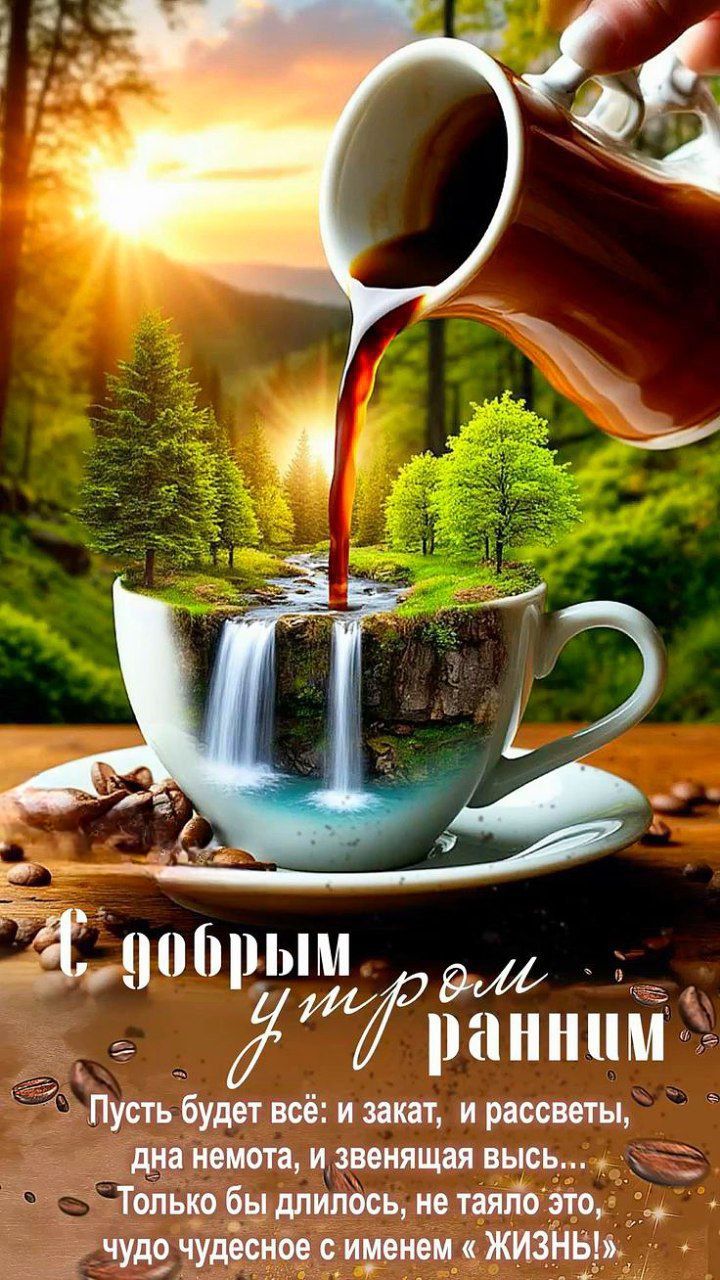 с добрым утром ранним
Пусть будет всё: и закат, и рассветы, дня немота, и звенящая высь... Только бы длилось, не таяло это, чудо чудесное с именем «ЖИЗНЬ»
