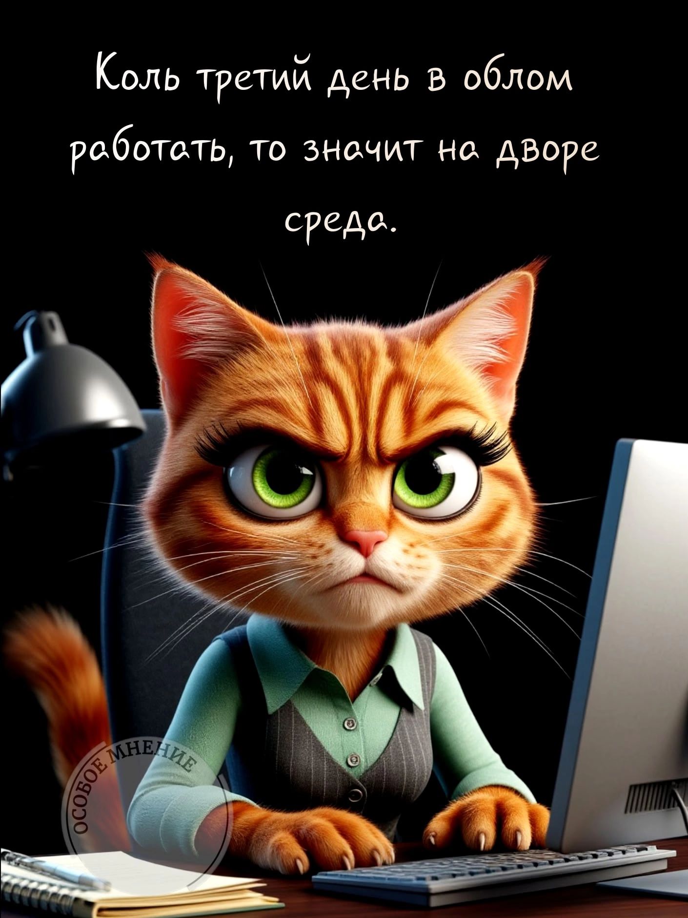 Коль третий день в облом работать, то значит на дворе среда.