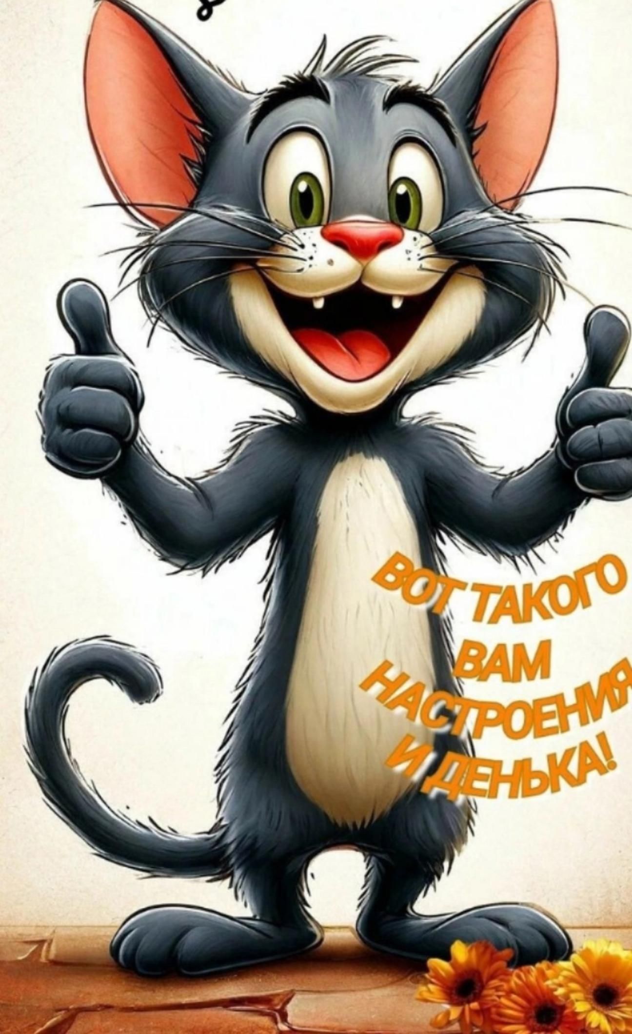 ВОТ ТАКОГО ВАМ НАСТРОЕНИЯ И ДЕНЬКА!