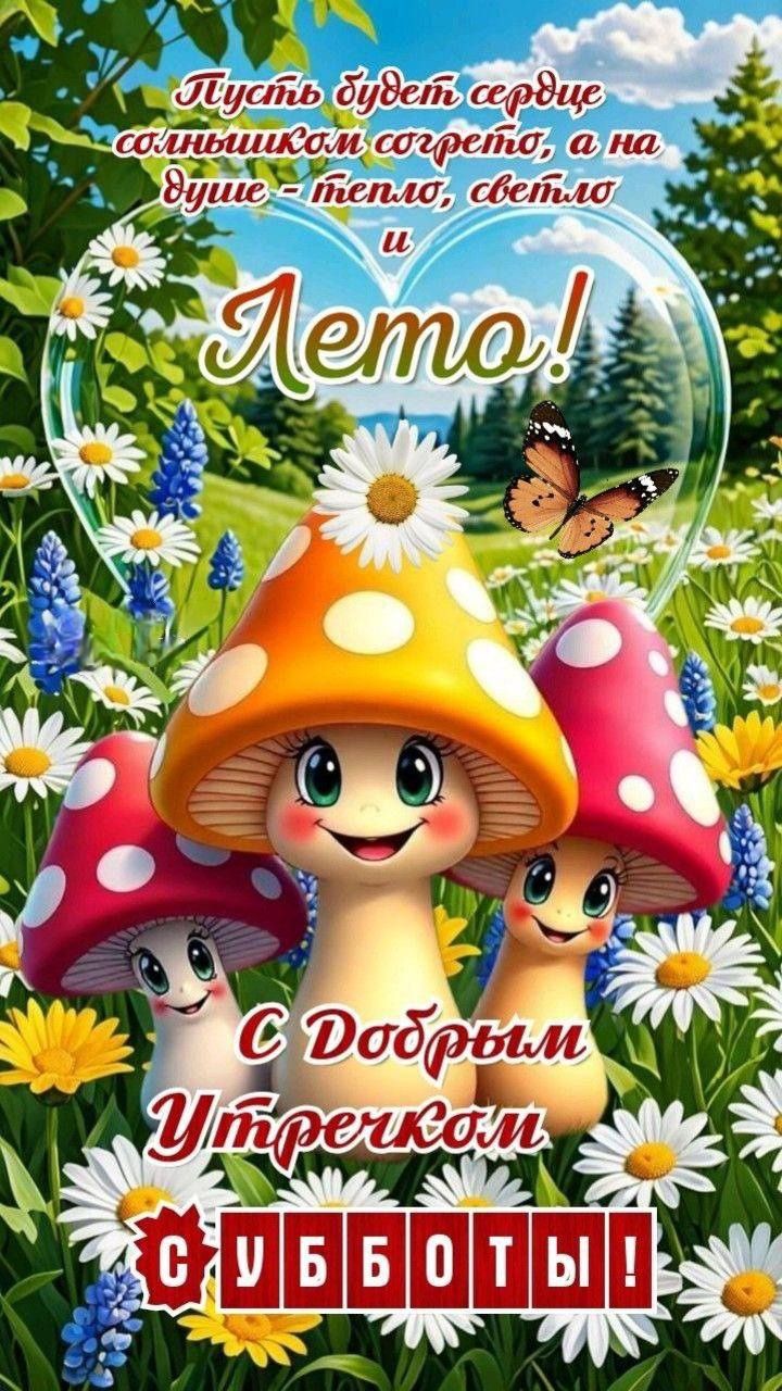 Пусть будет сердце солнешком согрето, а на душе - тепло, светло и Лето!
С Добрым Утренком Субботы!