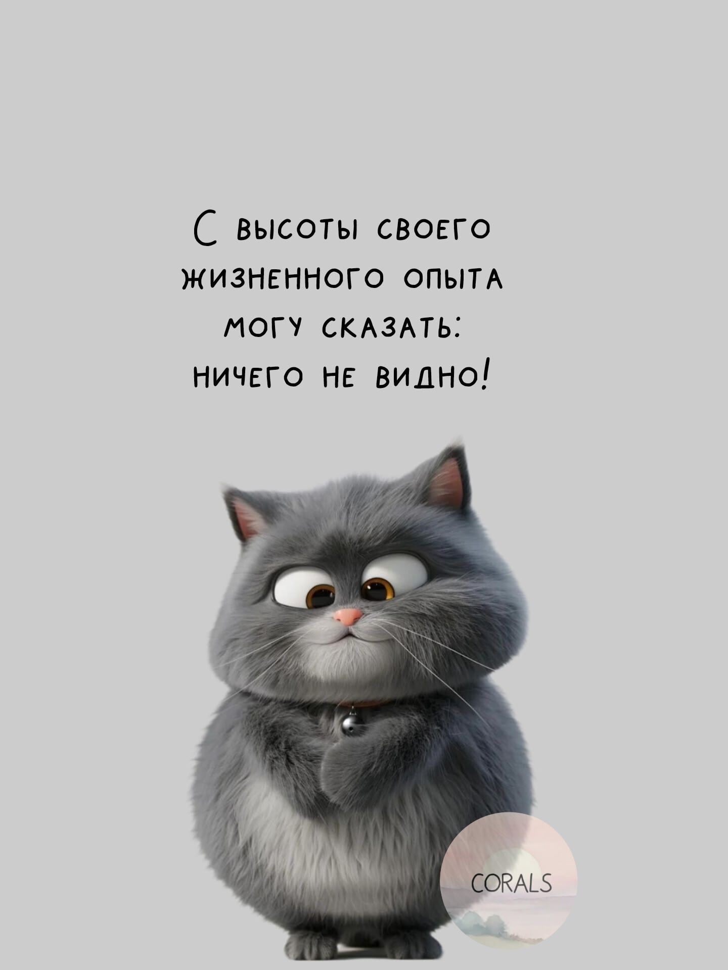 С высоты своего жизненного опыта могу сказать: ничего не видно!