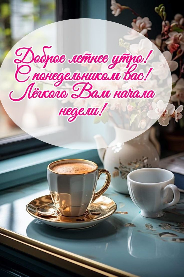 Доброе летнее утро! С понедельником вас! Лёгкого Вам начала недели!