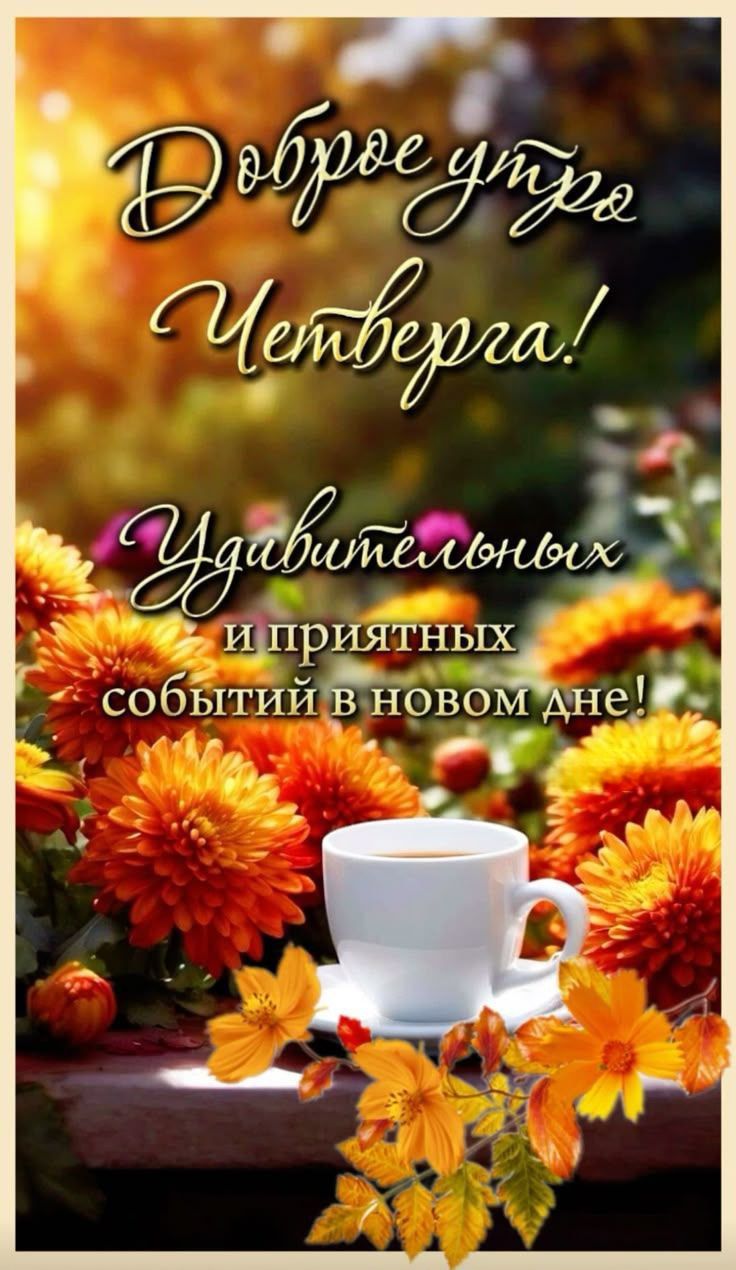 Доброе утро, Четверга! Удивительных и приятных событий в новом дне!