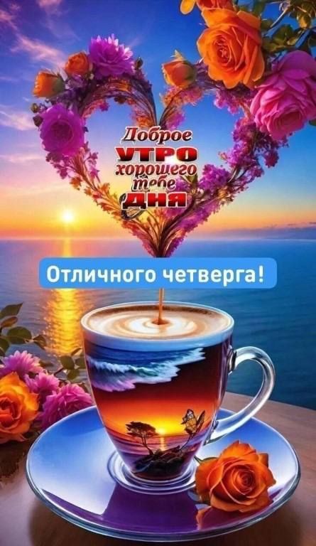 Доброе утро хорошего тебе дня
Отличного четверга!