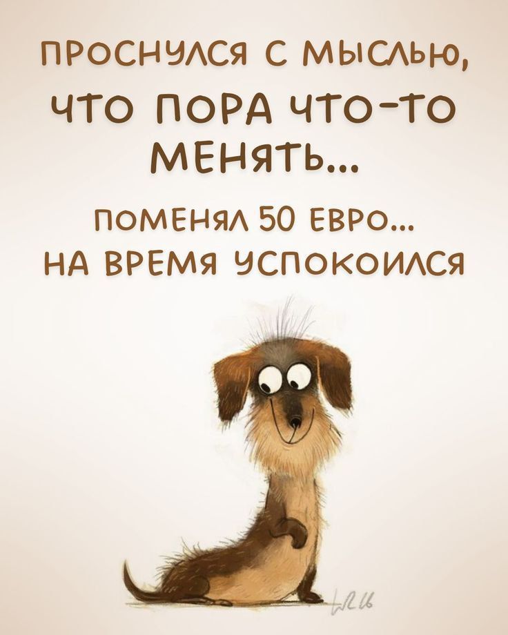 ПРОСНУЛСЯ С МЫСЛЬЮ, ЧТО ПОРА ЧТО-ТО МЕНЯТЬ... ПОМЕНЯЛ 50 ЕВРО... НА ВРЕМЯ УСПОКОИЛСЯ