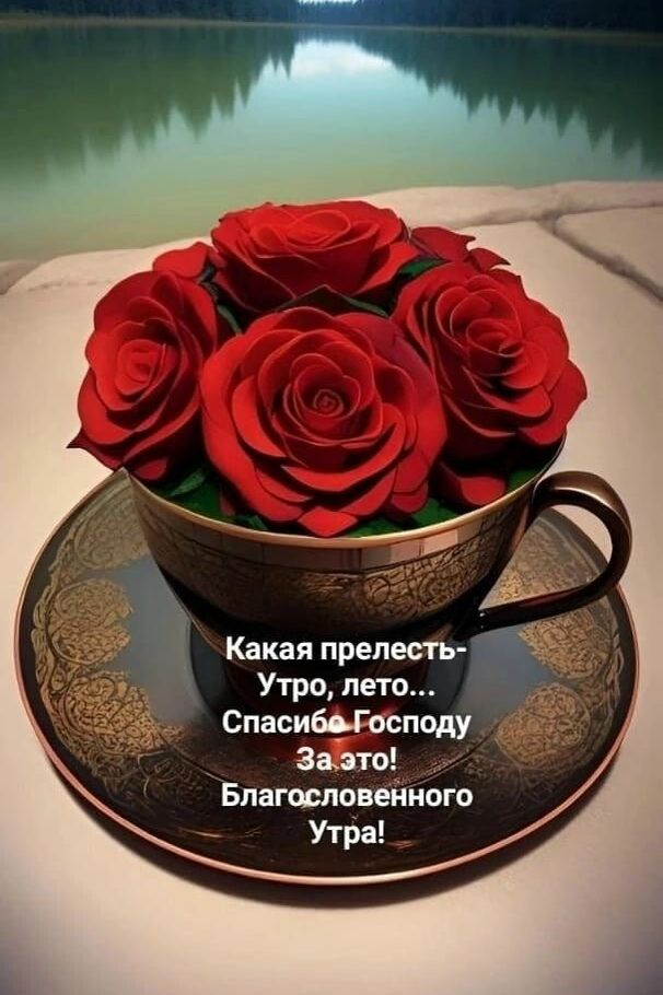 Какая прелесть- Утро, лето... Спасибо Господу За это! Благословенного Утра!