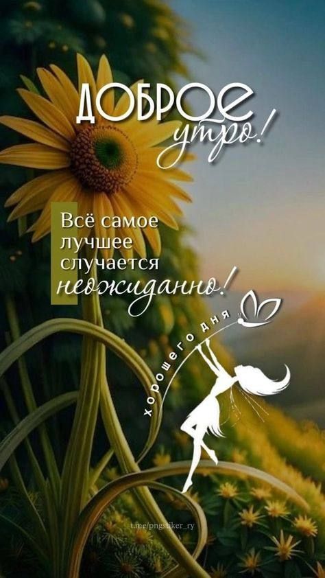ДОБРОЕ УТРО! Всё самое лучшее случается неожиданно! хорошего дня