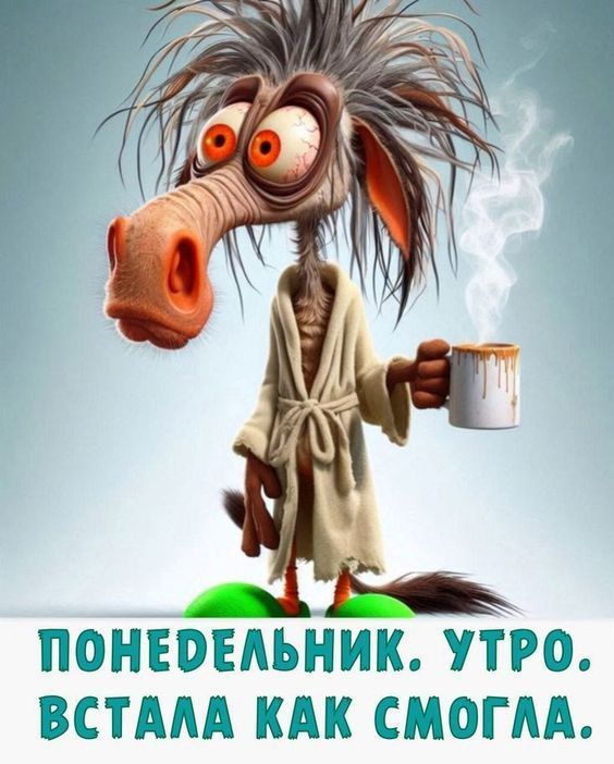 ПОНЕДЕЛЬНИК. УТРО. ВСТАЛА КАК СМОГЛА.