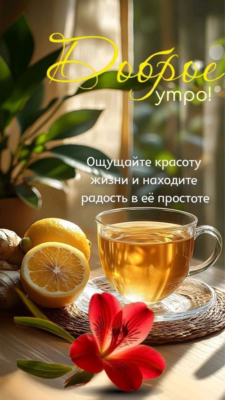 Доброе утро! Ощущайте красоту жизни и находите радость в её простоте