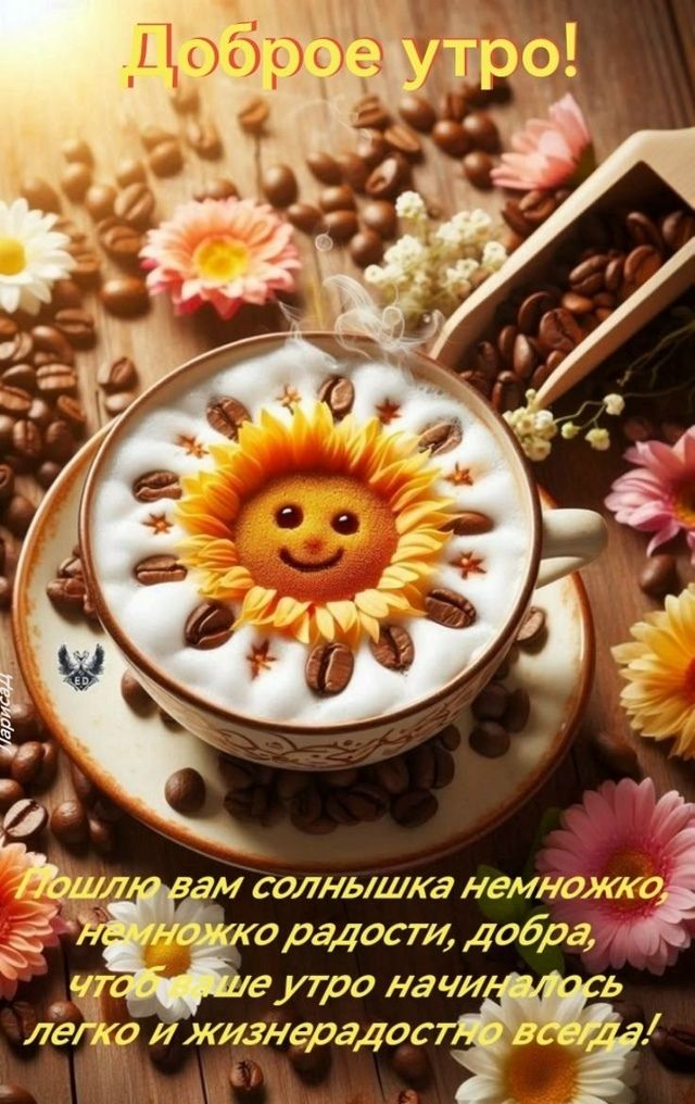 Доброе утро! 
Пошлю вам солнышка немного, немного радости, добра, чтобы ваше утро начиналось легко и жизнеррадостно всегда!
