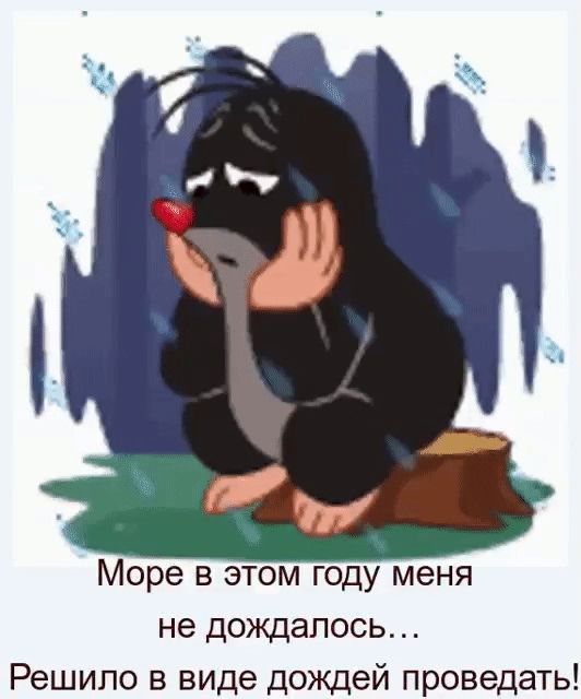Море в этом году меня не дождалось... Решило в виде дождей проводить!